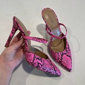 Abound Pink Snakeskin heels